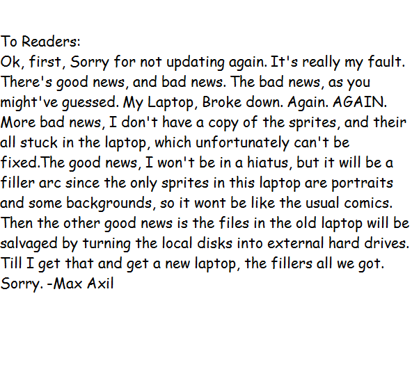 Another Apology Letter