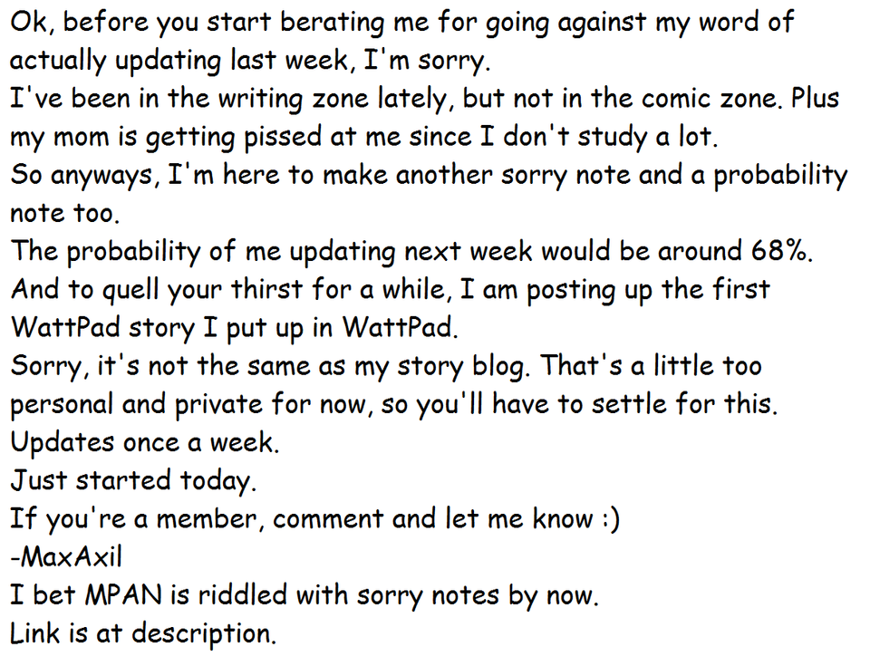 *FacePalm* Sorry Note...