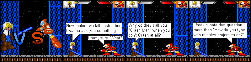 133- Saber Knight vs. Crash Man 1