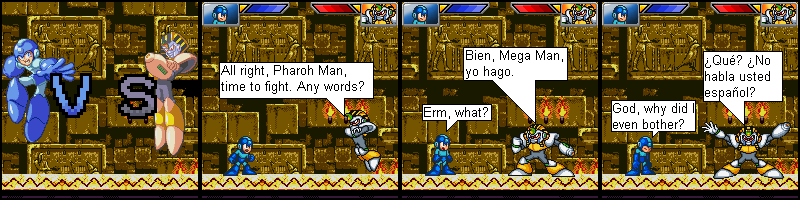 142-Mega Man vs. Pharoh Man