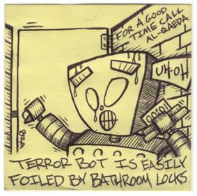 TerrorBot is Easily Foiled by Bathroom Locks