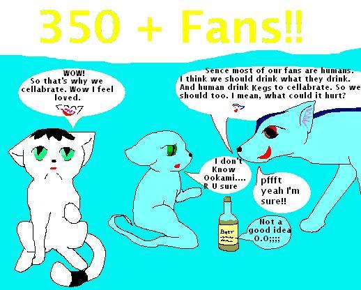 350 Fans!!!