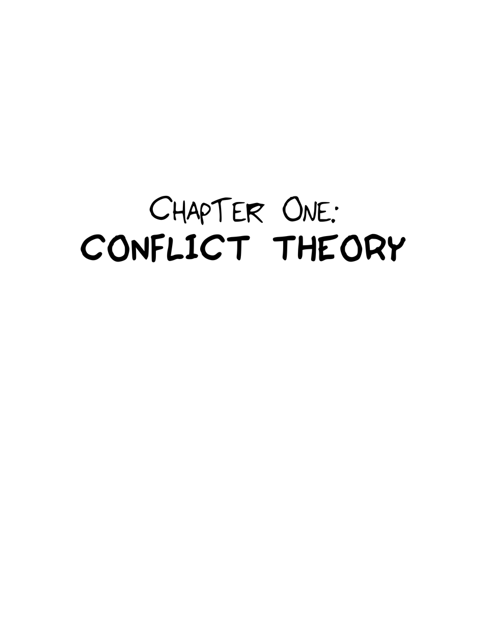 Ch. 1 Title Page "Conflict Theory"