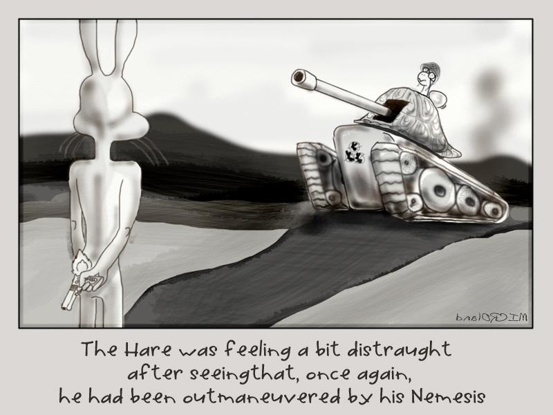 The second showdown of the Tortoise and Hare