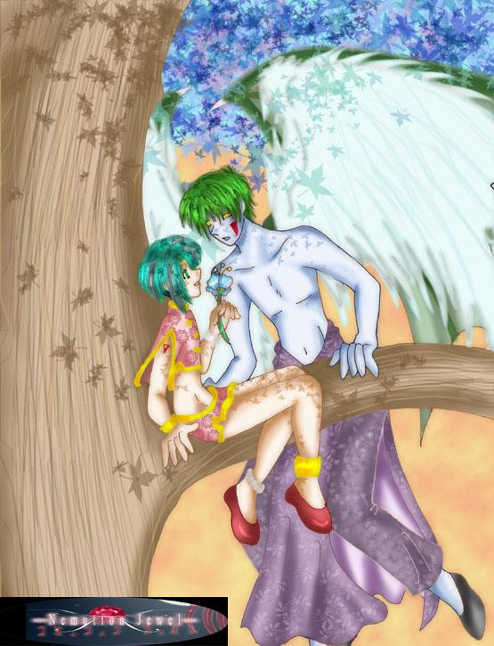 up in a tree
