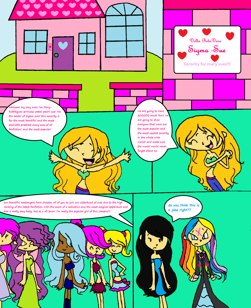 Page 2: meeting with the golden-haired mary sue