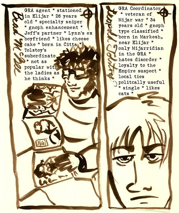 Character Bio: Brad & Tolstoy