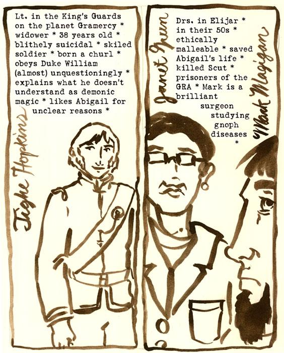 Character Bio: Tighe, Janet & Mark