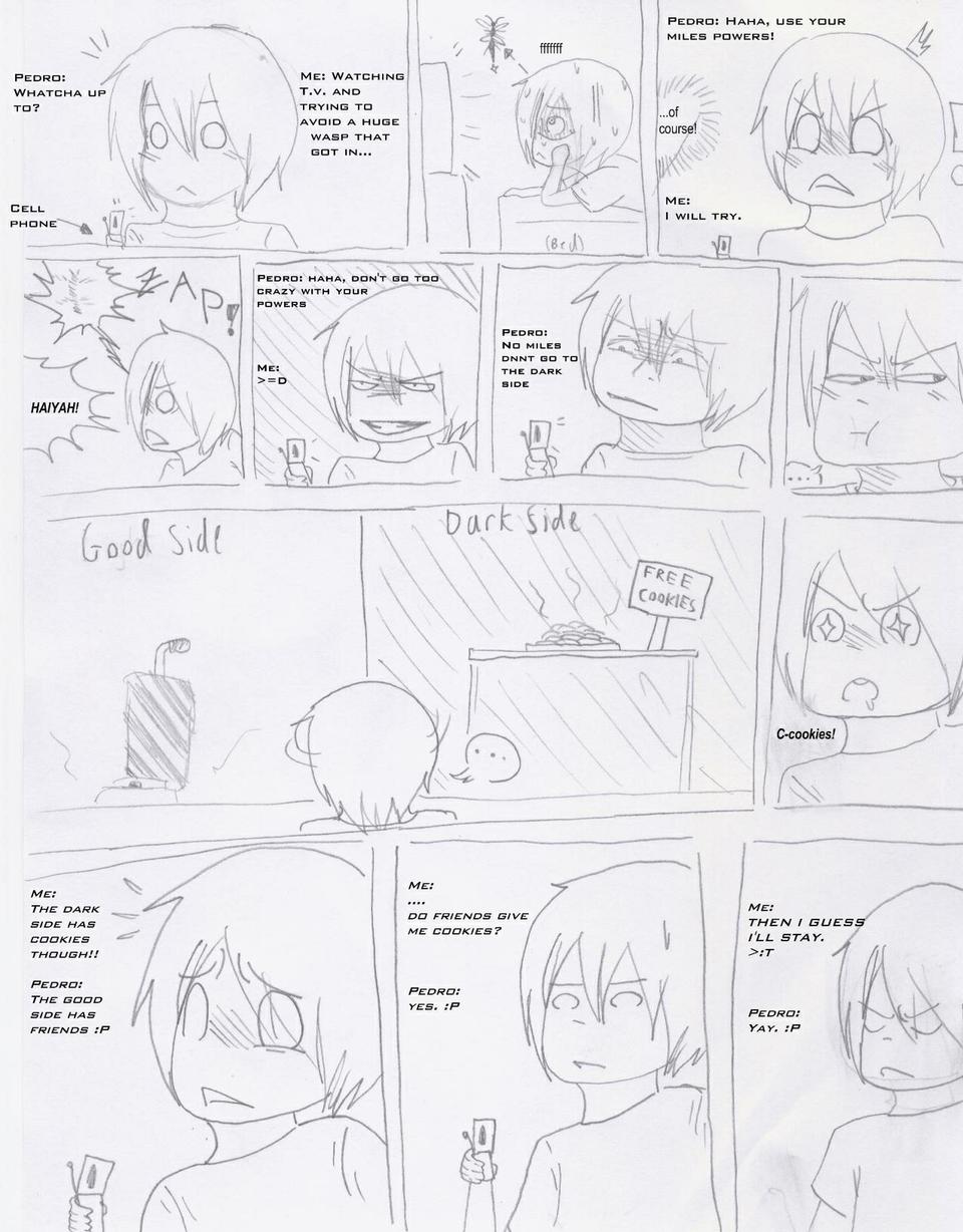 Page 63: Texting with Pedro.