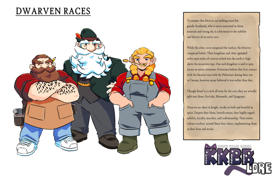 KKBB Lore: The Dwarven Races 