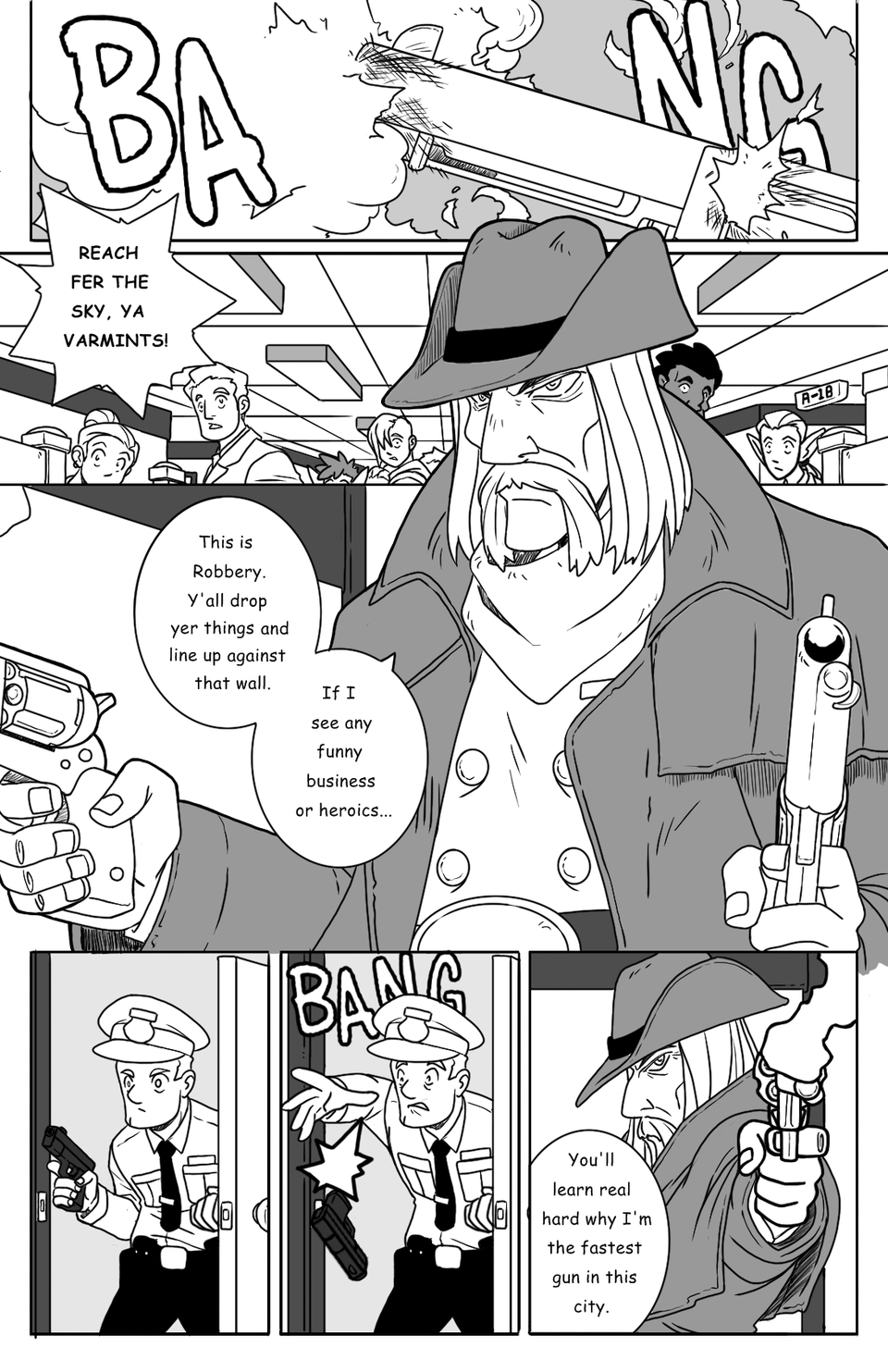 Robbery At High Noon pg.1