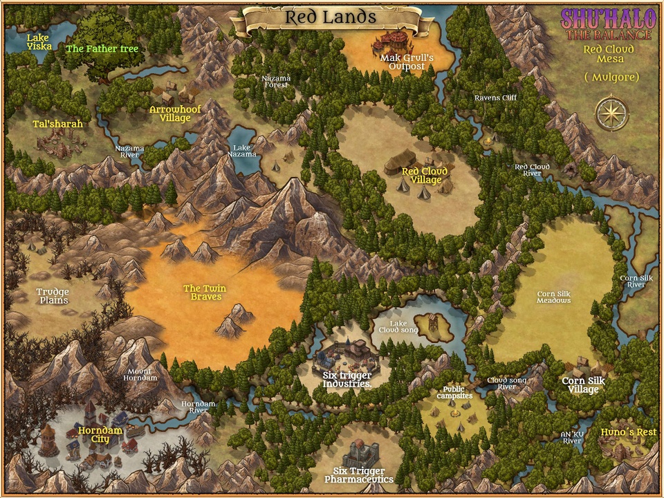 15-Red Lands map