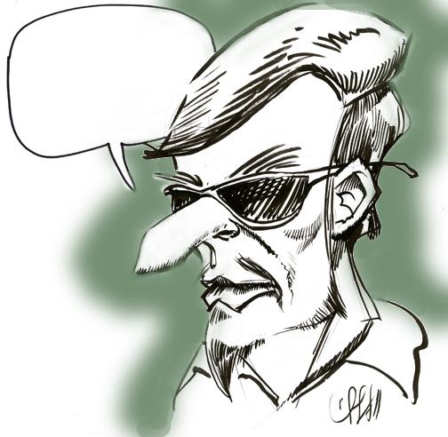 Guy I Drew At Wizard World Expo in LA ... What's He Saying (keep it clean, yo...)