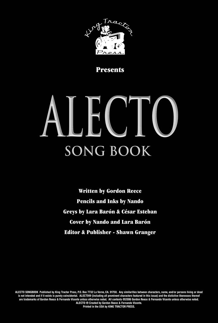 Alecto Songbook Title Page