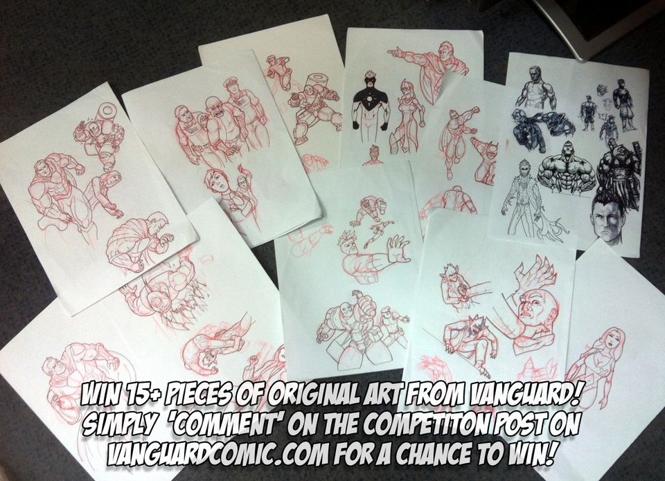 COMPETITION: Win 15+ pieces of Vanguard Comic Art!