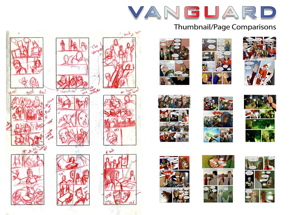 Vanguard – thumbnails to page – Issue four