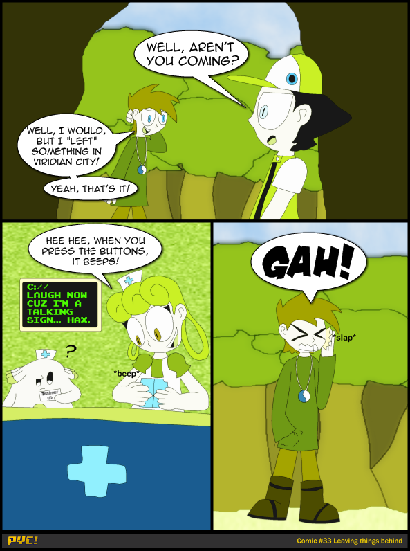 Comic #33 Leaving things behind