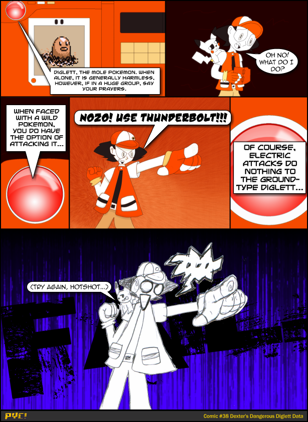 Comic #38 Dexter's Dangerous Diglett Data