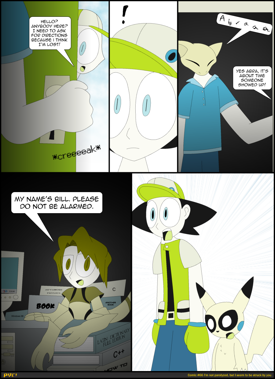 Comic #66 I'm not paralyzed, but I seem to be struck by you