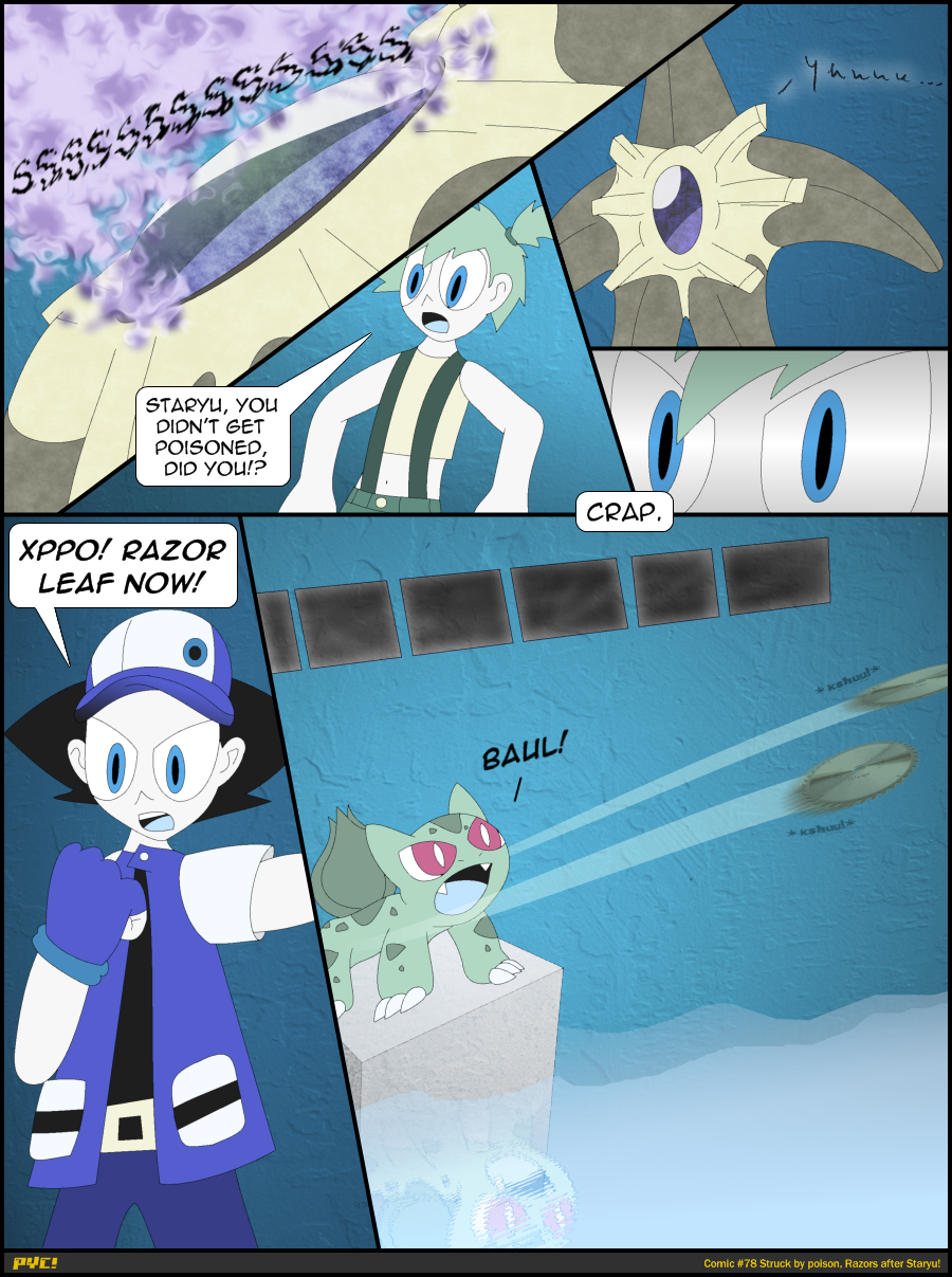 Comic #78 Struck by poison, Razors after Staryu!