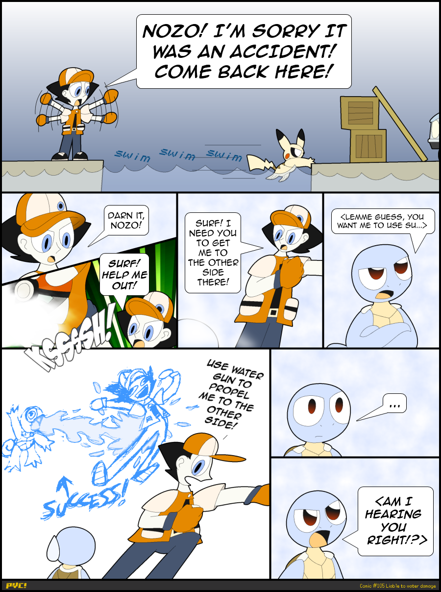 Comic #105 Liable to water damage