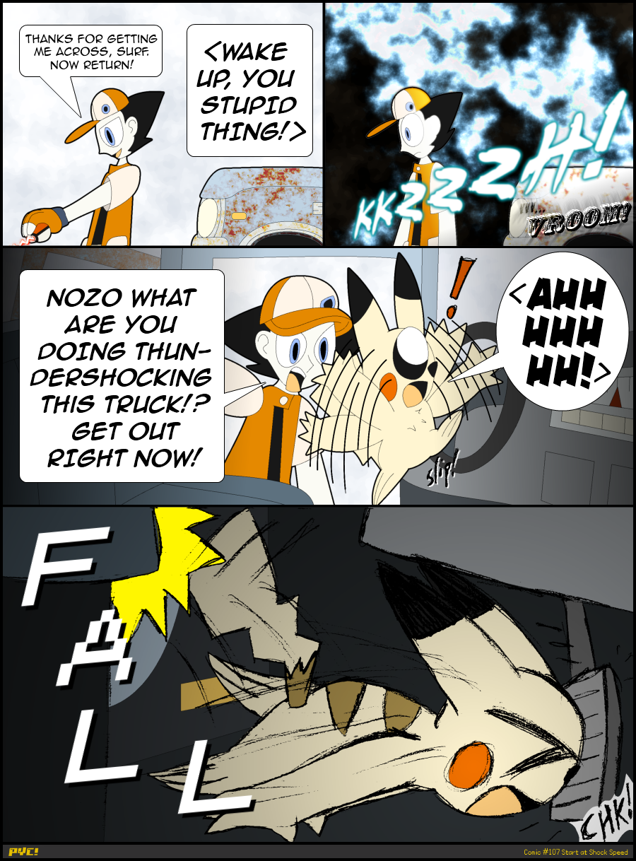 Comic #107 Start at Shock Speed