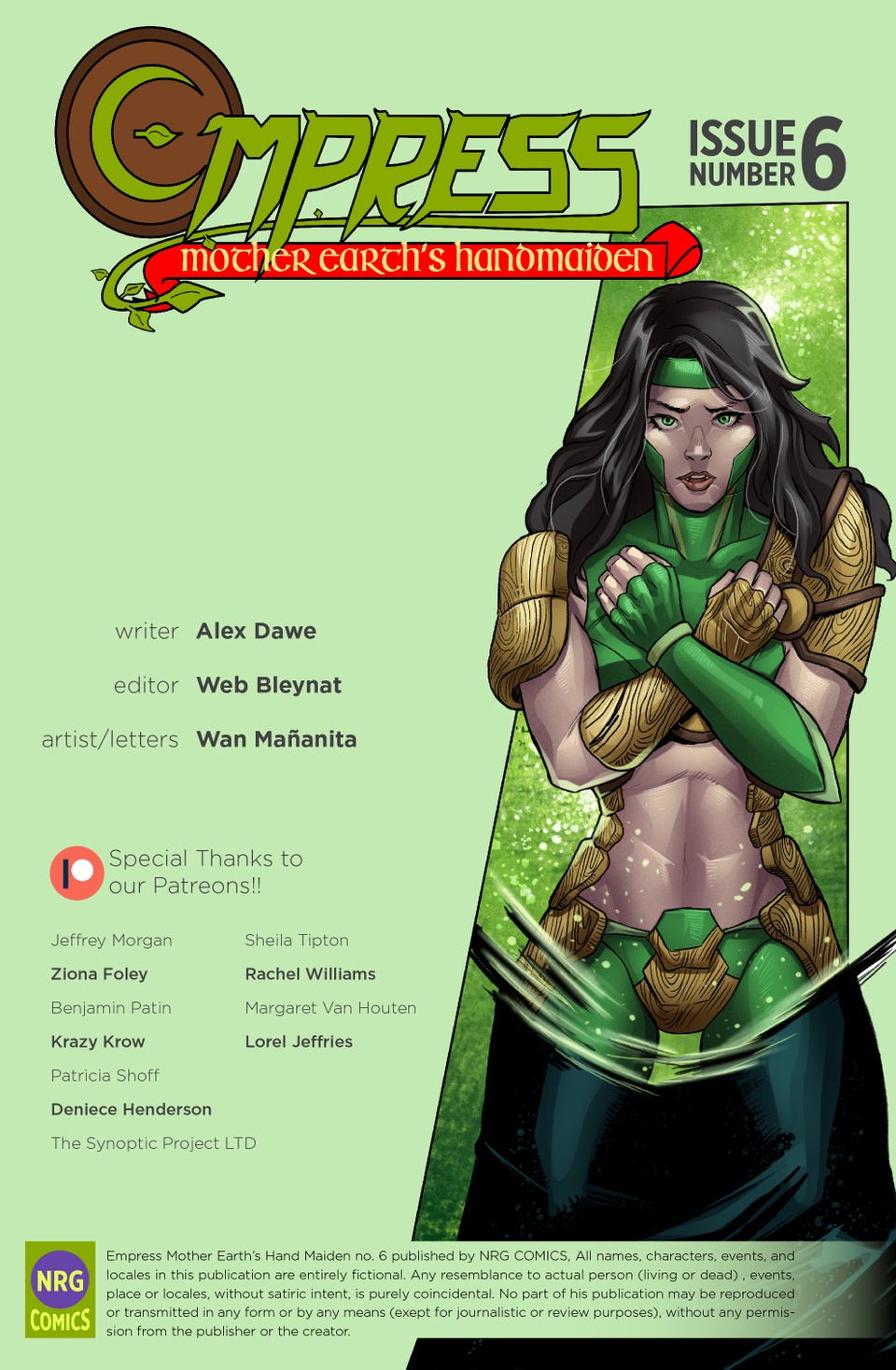 Empress - Issue 6 - Credits Page