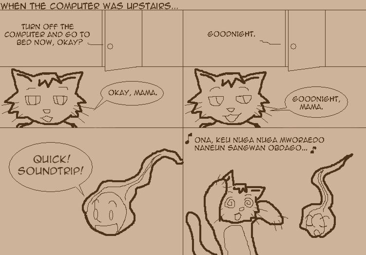 Strip 8: When the Computer was Upstairs...