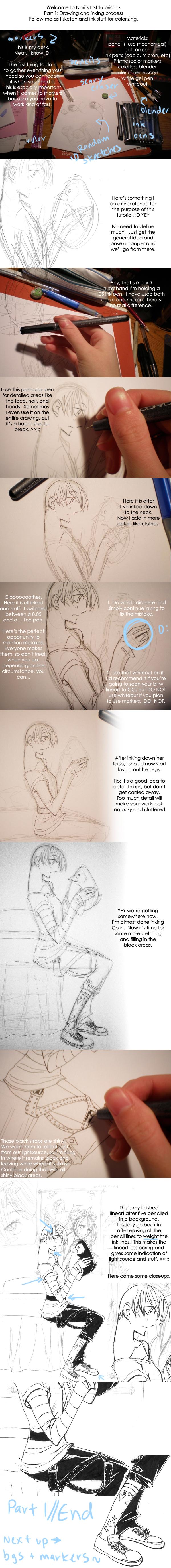 Tutorial: Part 1//Drawing and Inking