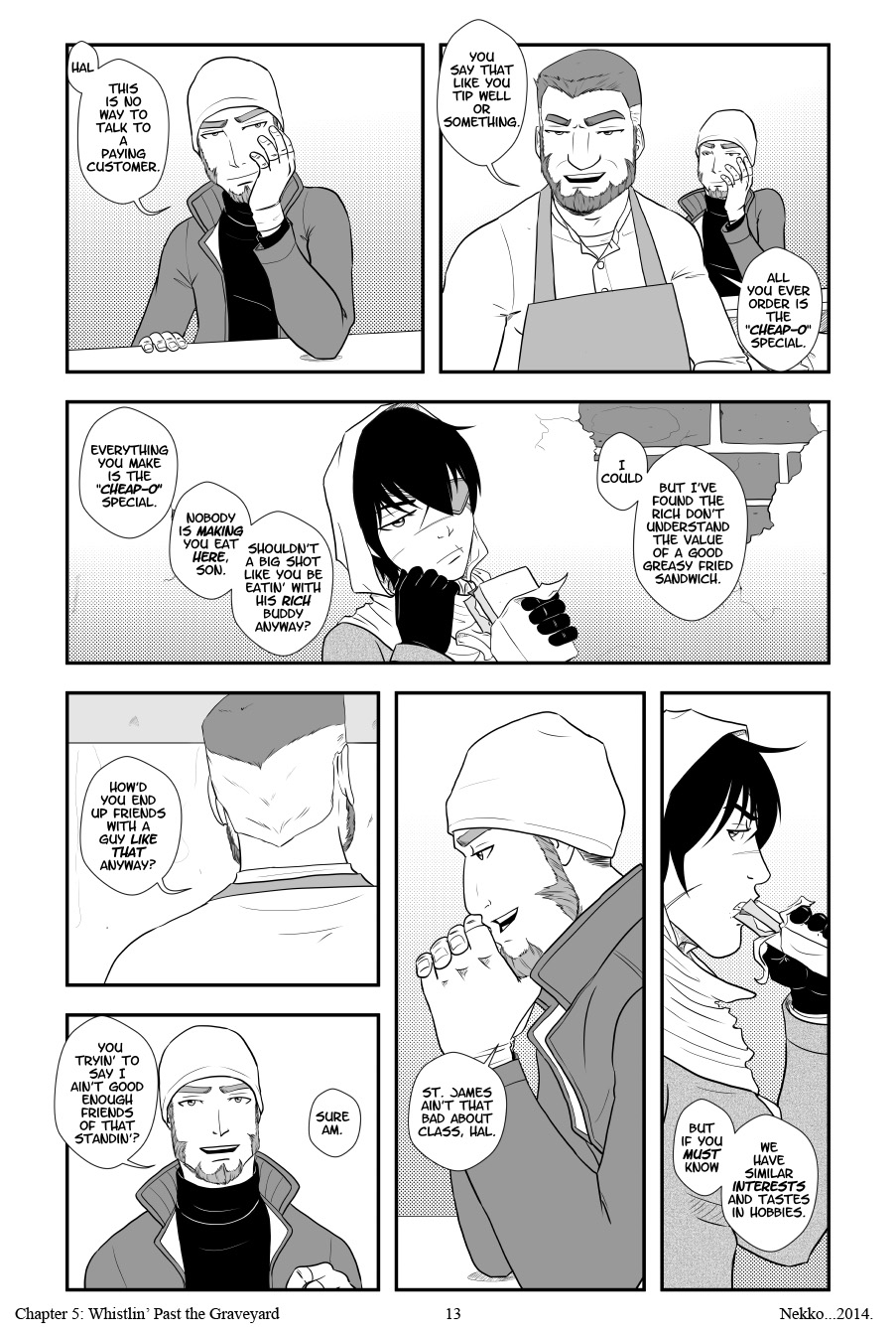 Whistlin' Past the Graveyard page 13