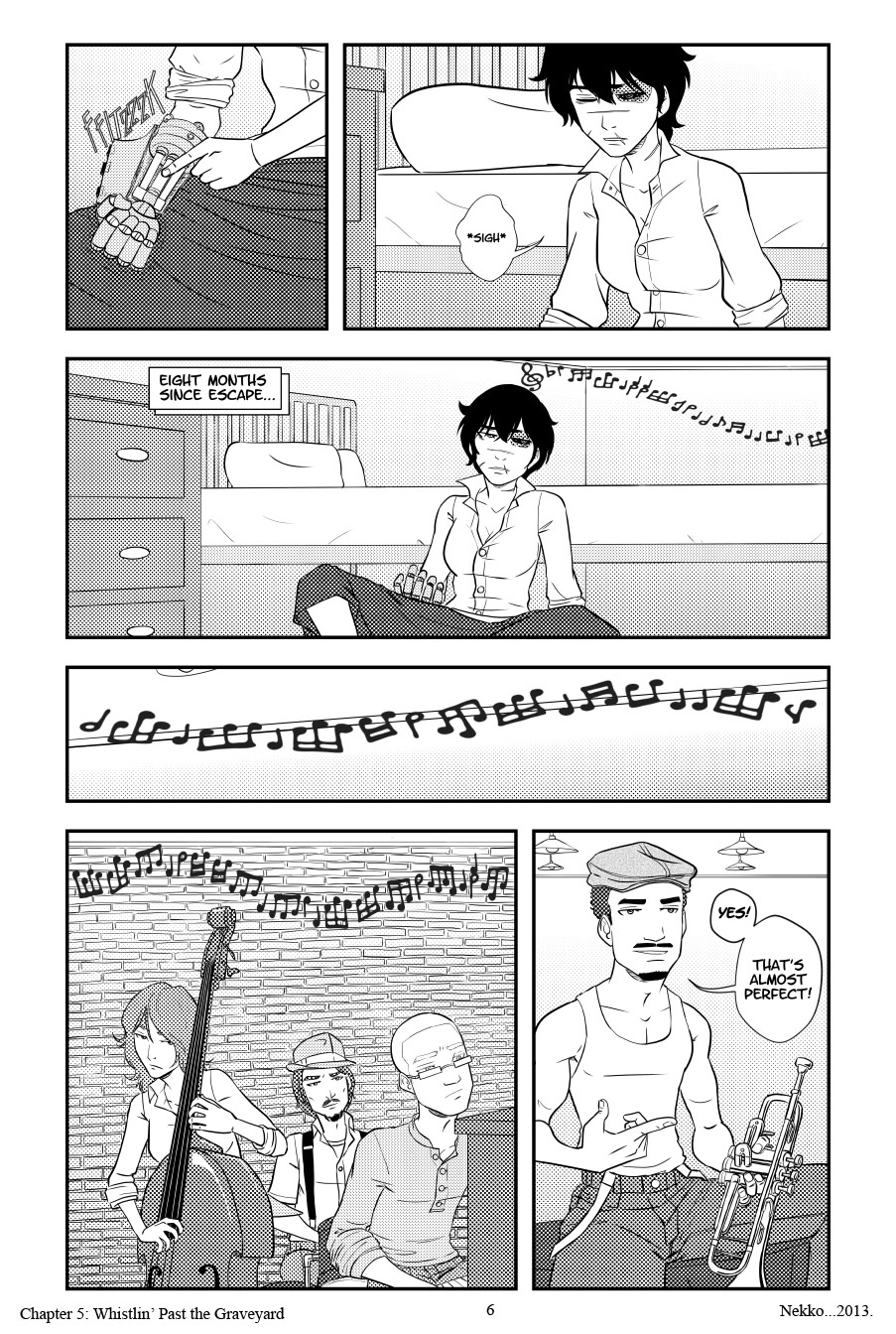 Whistlin' Past the Graveyard page 6