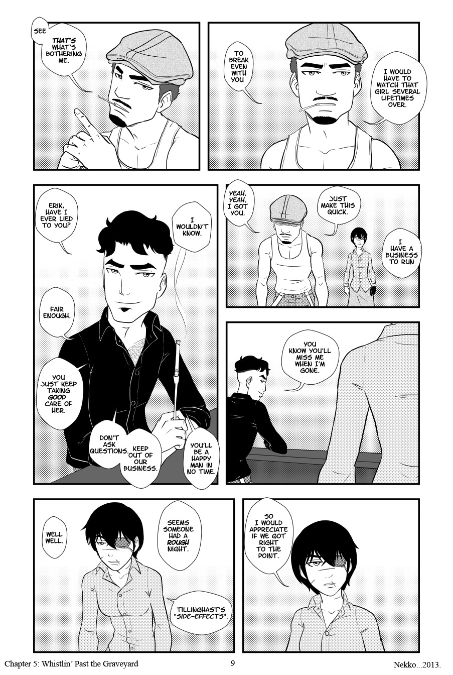 Whistlin' Past the Graveyard page 9