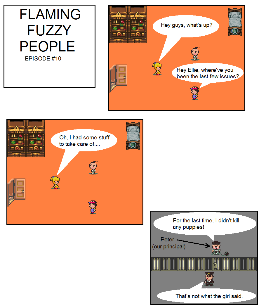 Flaming Fuzzy People #10