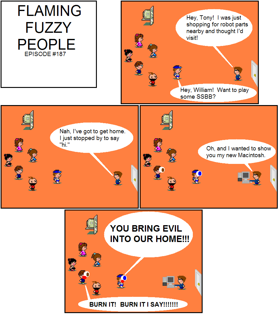 Flaming Fuzzy People #187