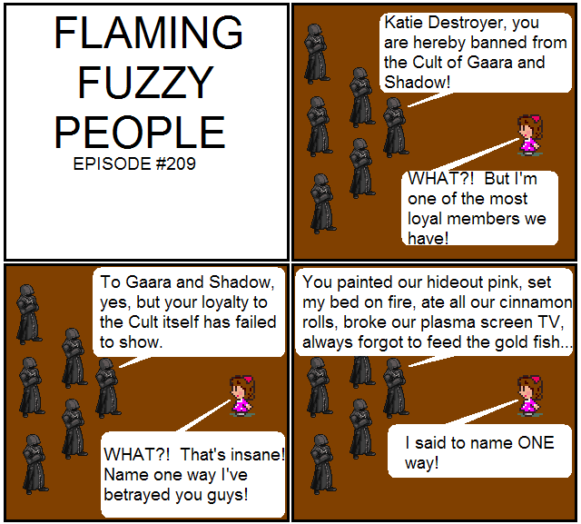 Flaming Fuzzy People #209