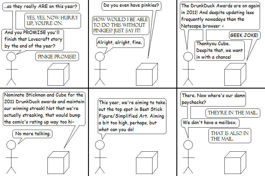 For Your Consideration: Stickman and Cube