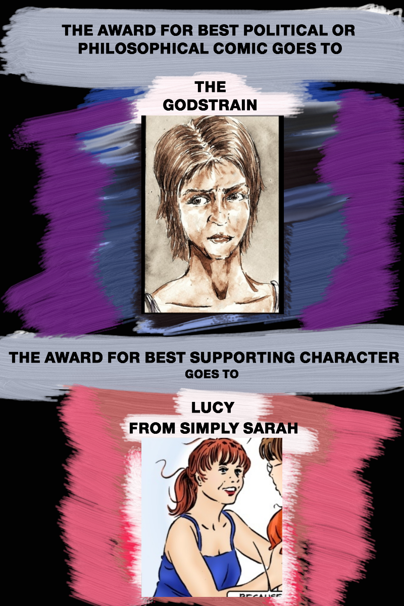 BEST POLITICAL/PHILOSOPHICAL COMIC AND BEST SUPPORTING CHARACTER