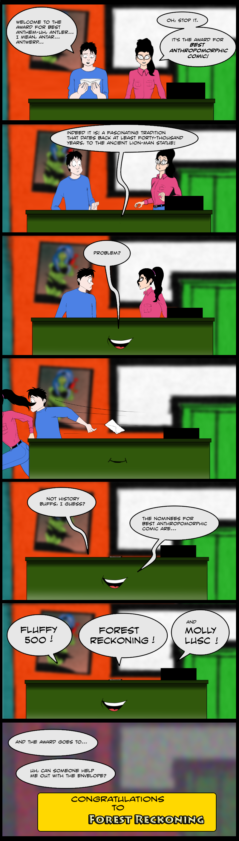 Best Anthropomorphic Comic presented by Banes