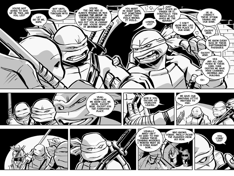 Ultimate Teenage Mutant Ninja Turtles Issue # 1 - Page 6 & 7