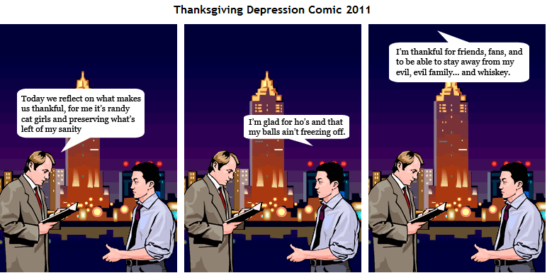 301 - Thanksgiving Depression Comic 2011