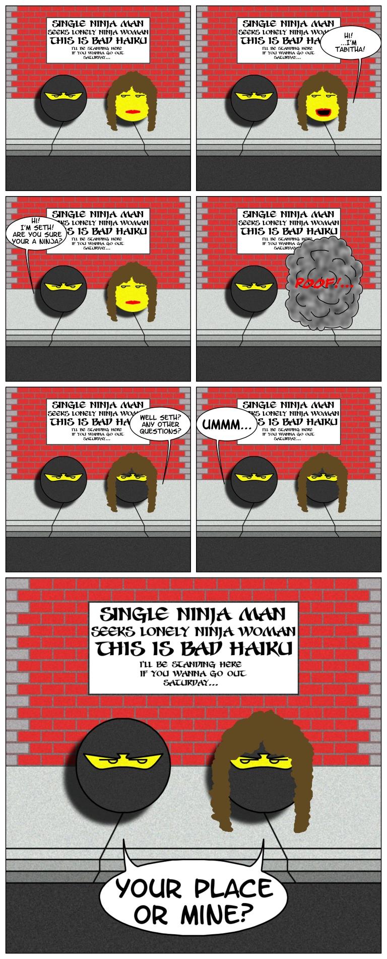 Page 4: Emoticon theater: "Ninja Loving!..."