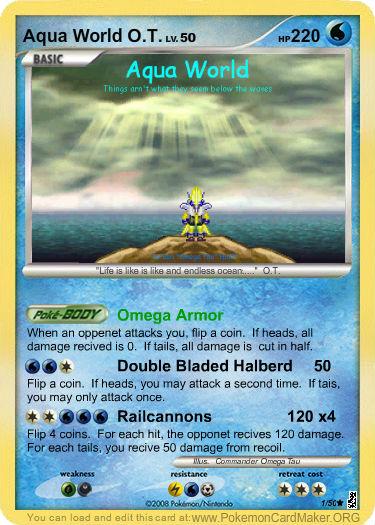 Aqua World O.T. Card