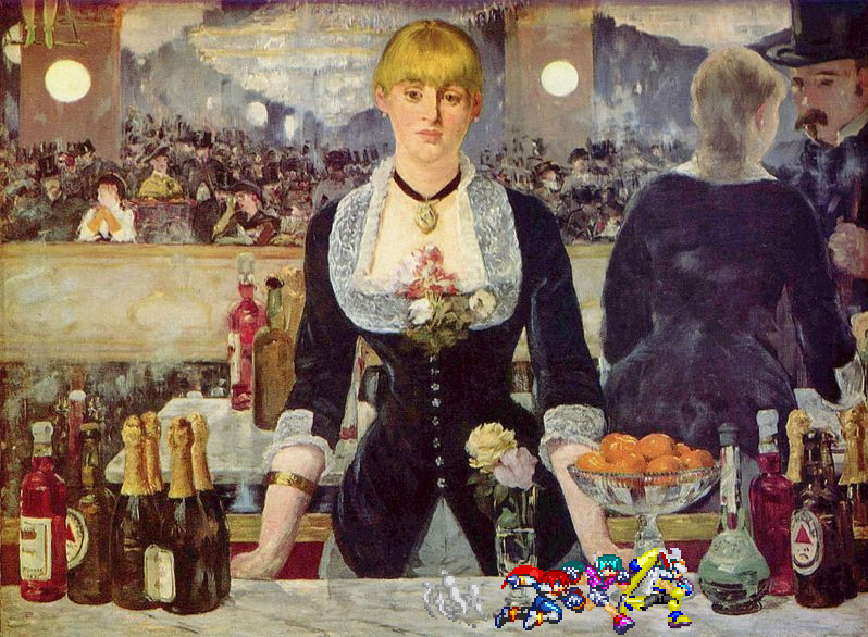 A Bar at the Folies-Bergere by Edouard Manet