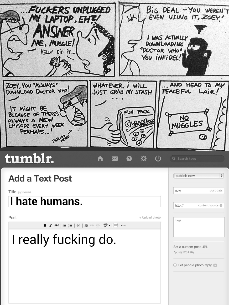 Tumblrin' down