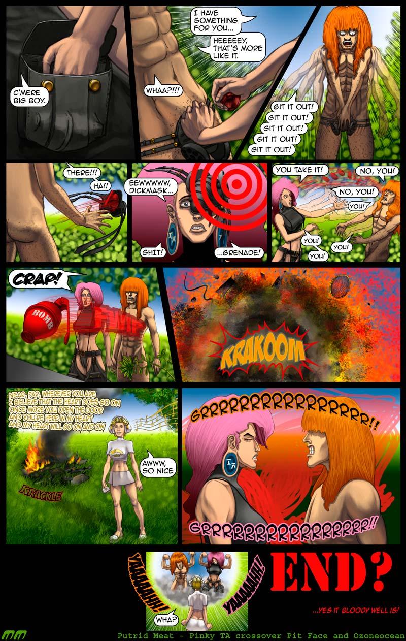 Pinky TA Vs Putrid Meat, FOUR- Pinky & Bones WIN! ipod girl FAIL