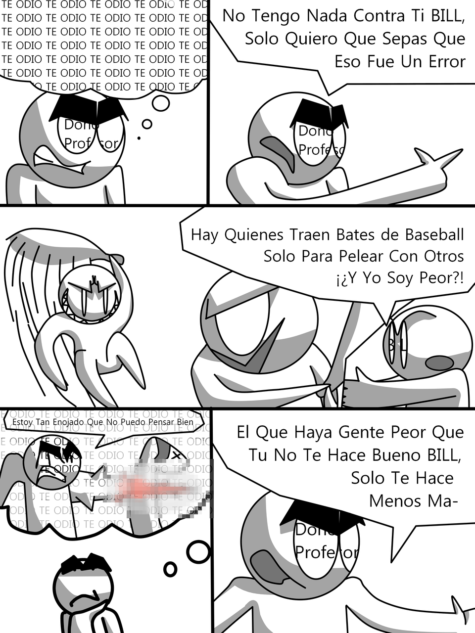 PAGINA 10: Doño Profesor Odia A BILL / Dia 14 - Mes 3 - Año 2026