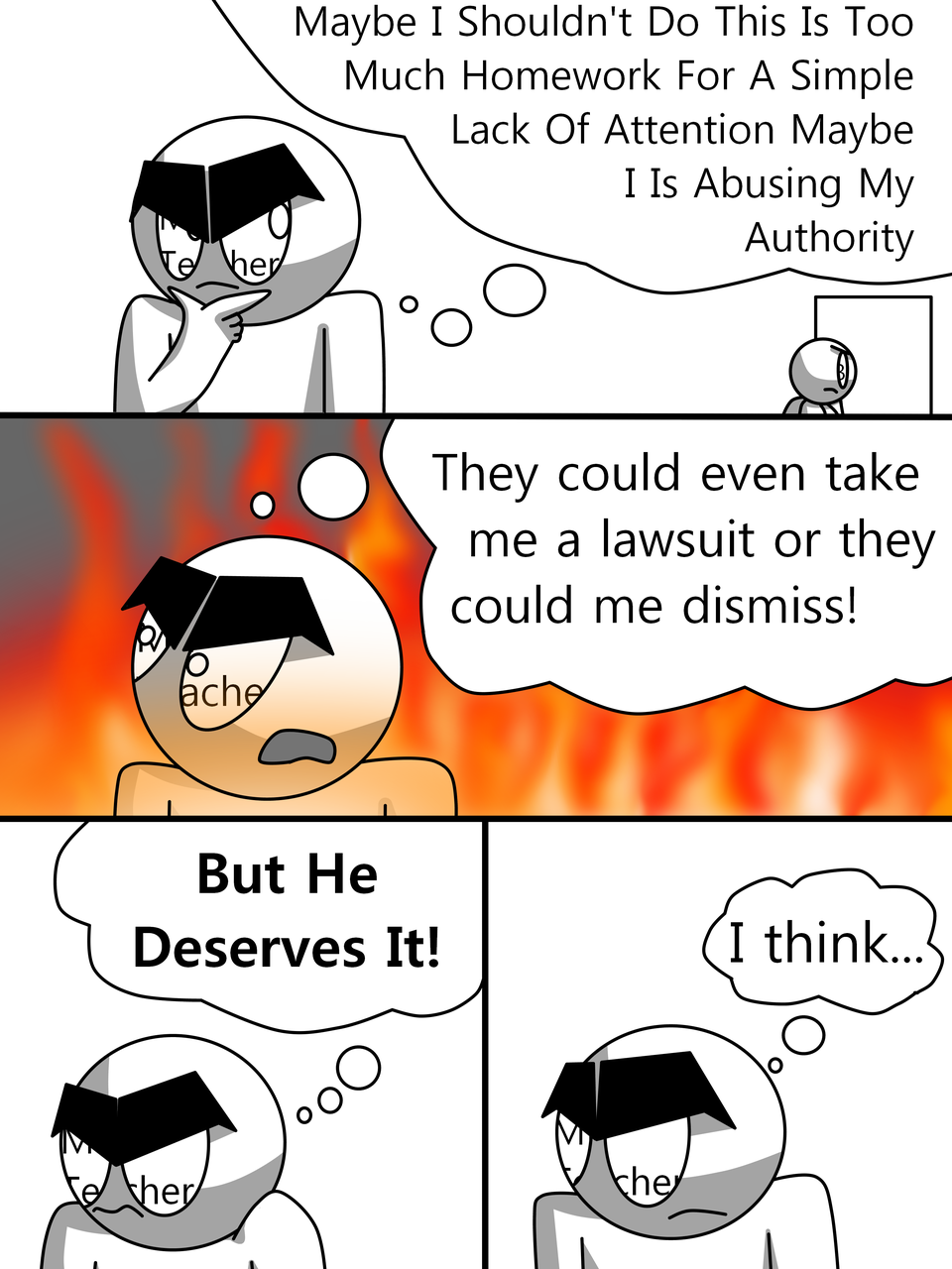 PAGE 13: The Fear Of Mr. Teacher / Day 14 - Month 3 - Year 2026