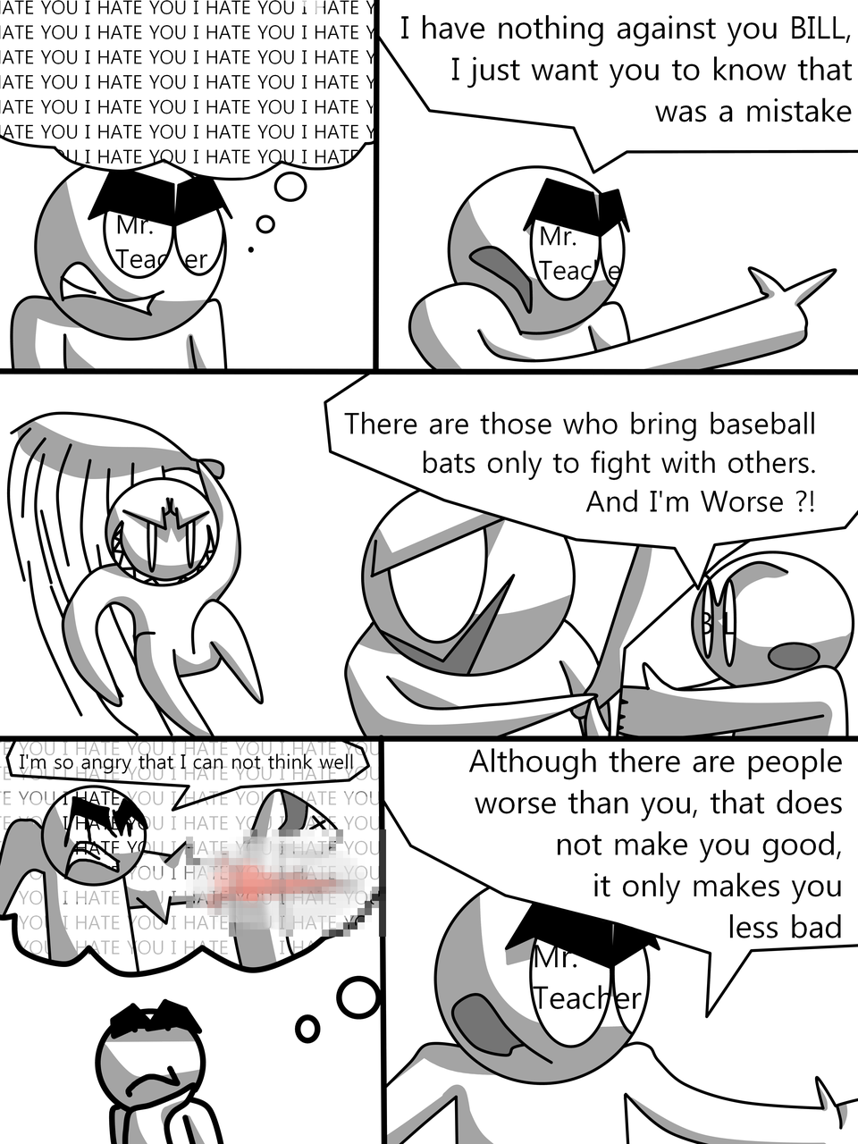 PAGE 10: Mr Teacher Hates BILL / Day 14 - Month 3 - Year 2026