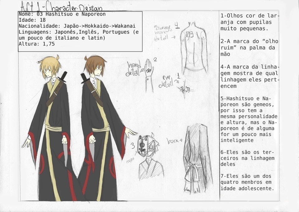 pg11 - Naporeon and Hashitsuo Character Design
