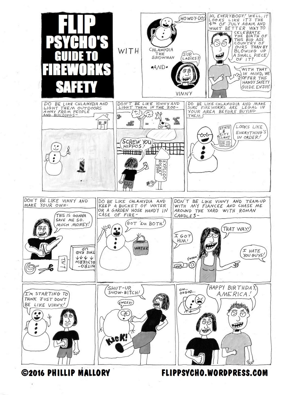 Flip Psycho's Guide to Fireworks Safety